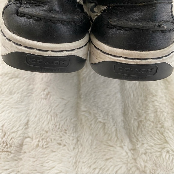 Coach Black and Gray Signature Loafers Flats Size 7 - Picture 9 of 15